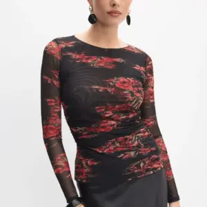 Floral Mesh Top