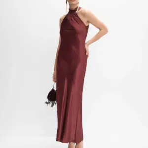 Satin Halter Neck Dress