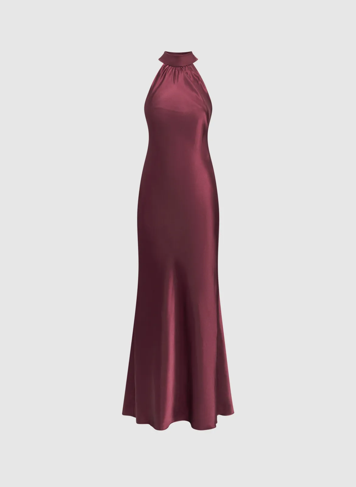Satin Halter Neck Dress - Image 6